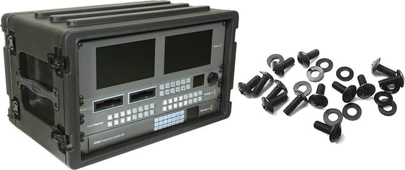 SKB 1SKB-R6S 6U Shallow Roto Rack with Steel Rails and Rack Screws image 1