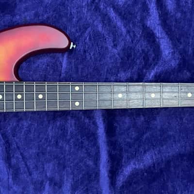 Lakland Skyline 44-02 Deluxe, Satin Cherry Burst w/ Roasted Maple / Rosewood image 2