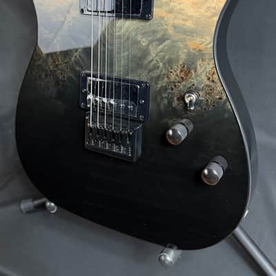 Schecter PT Standard Electric Guitar Black Fade Burst Burl Finish image 4