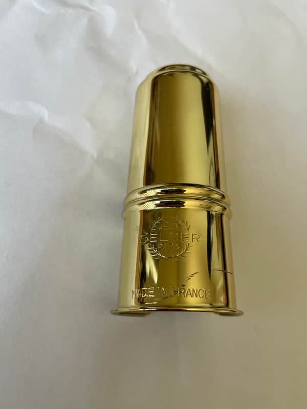 Vintage Selmer Paris Soprano Saxophone Ligature and Cap Set image 1