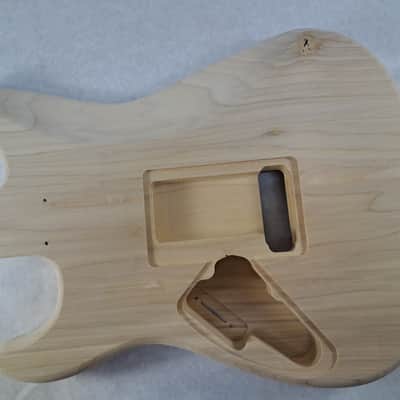 Unfinished Poplar HxH guitar body - fits Fender Strat Stratocaster neck Floyd Rose J2428 image 4