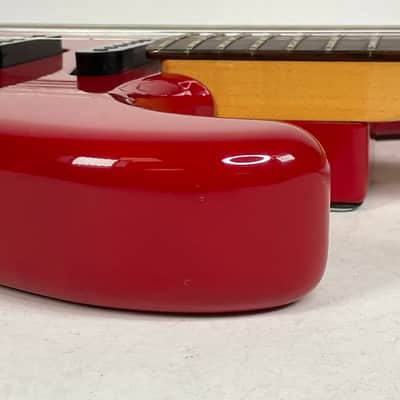 Vintage 1986 Squier Contemporary Fender Stratocaster Electric Guitar Red Japan image 11