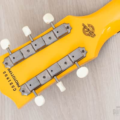 2002 Gibson Prototype One-Off Les Paul Junior Contour Double Cut TV Yellow w/ Case, COA image 5