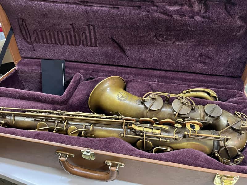Cannonball Vintage Reborn Series - TVR/E-BR - Brute Finish - Tenor Saxophone - Empire Limited Engraving With Case image 1