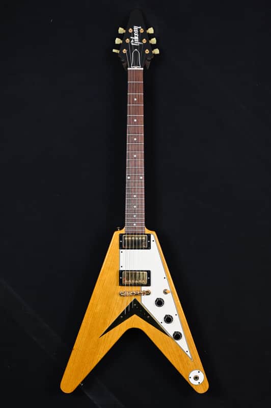 Gibson Custom Shop '59 Reissue Korina Flying V from 2003 in Natural with orinigal hardcase image 1