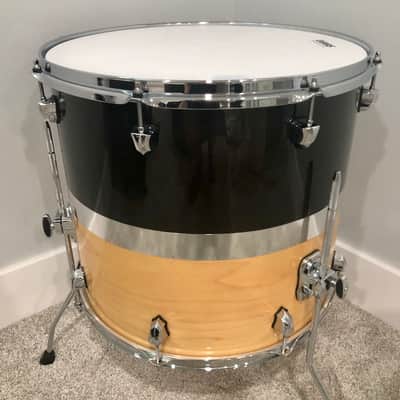 SJC Custom Drums 18” Paramount Floor Tom 2018 - Tuxedo Silver image 4