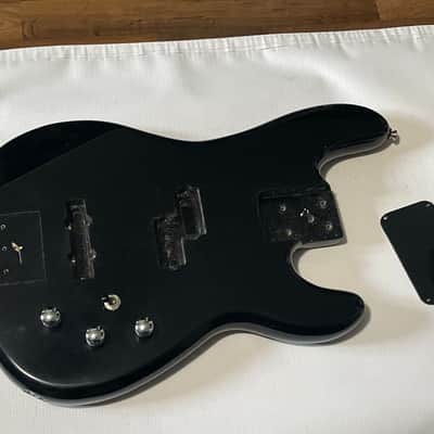 1980's Overseas Kramer Striker 700st Black 4 String Semi Loaded Electric Bass Guitar Body image 1