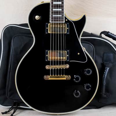 Orville by Gibson LPC Les Paul Custom MIJ 1991 Ebony USA Piickups Lacquer Finish w/ Bag image 1