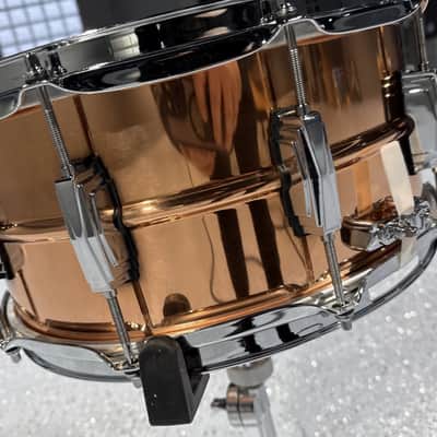 Ludwig LC662 14x6.5 Copperphonic Snare Drum W/ Imperial Lugs image 4