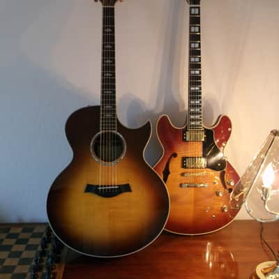 Yamaha Electric semi hollow body SA 2200 HQM001I - Tobacco Sunburst image 6