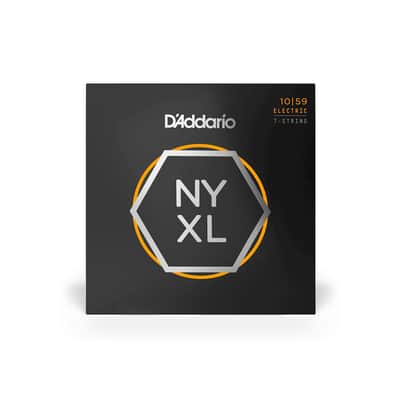 Nyxl1059 Nickel Wound 7 String Electric Guitar Strings, Regular Light, 10 59 image 1