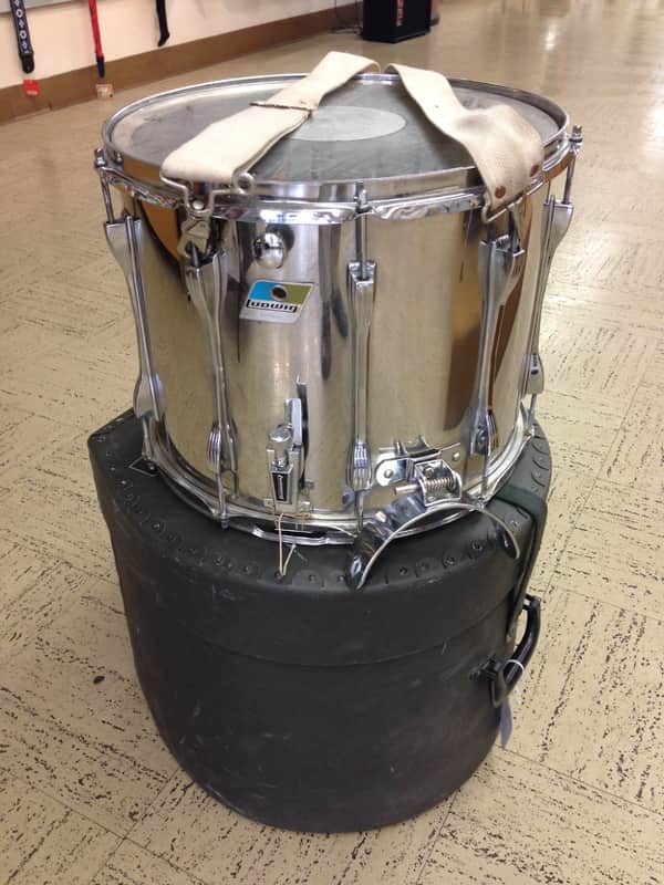 Ludwig 12" x 15" Marching Snare Drum 1970's Stainless Steel image 1