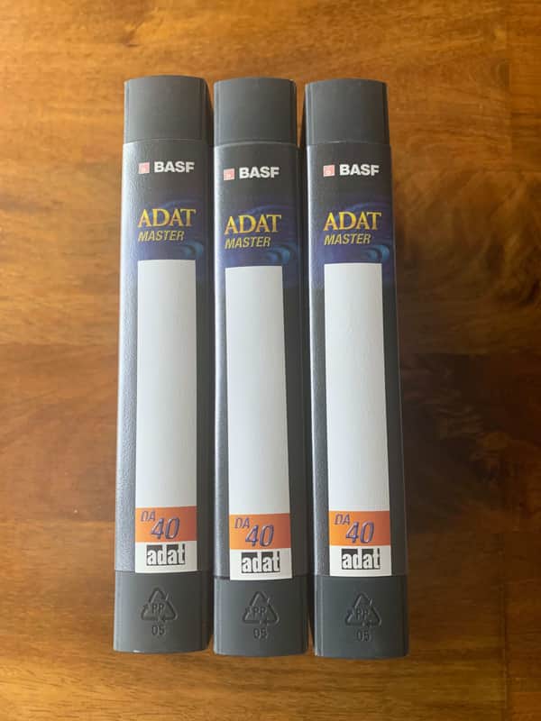 Set of 3 once-used BASF ADAT Master DA 40 (Super VHS or S-VHS) tapes image 1