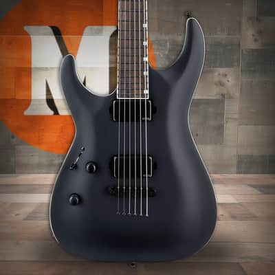 ESP LTD MH-1000 Baritone - Black Satin LH (LMH1000BBLKSLH) image 1