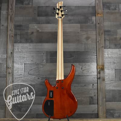 Yamaha TRBX605FM 5-String Bass Guitar - Caramel Brown image 6