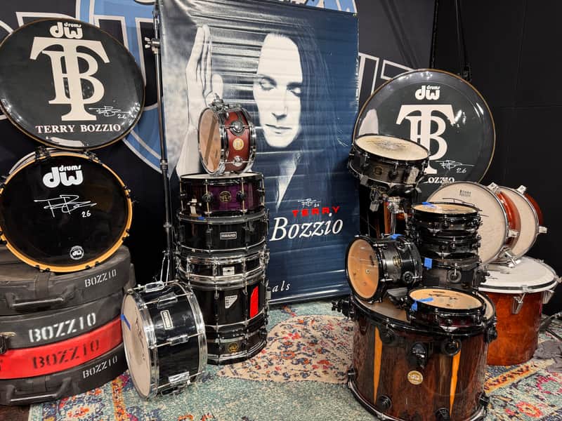 Terry Bozzio Signed 1980s Large Vinyl Promo Banner | Reverb