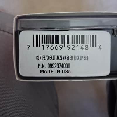 Immagine Fender  Cunife Cobalt Chrome Jazzmaster set 24 - Blk - 5
