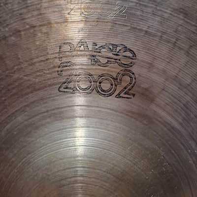 Paiste 2002 black label ride cymbal Early 1970's - Bronze image 1