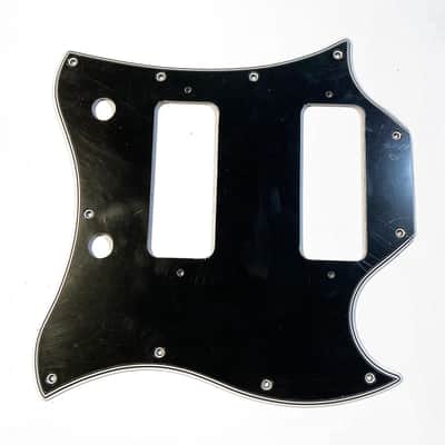 5 Ply Black/White Wide Bevel Pickguard for 1999-2010 Gibson SG Classic P90 Made In USA image 2