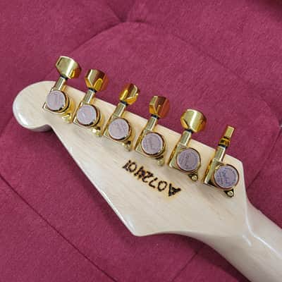 Trap Town Barn Burner S-Style Electric Guitar - Transparent Green image 11