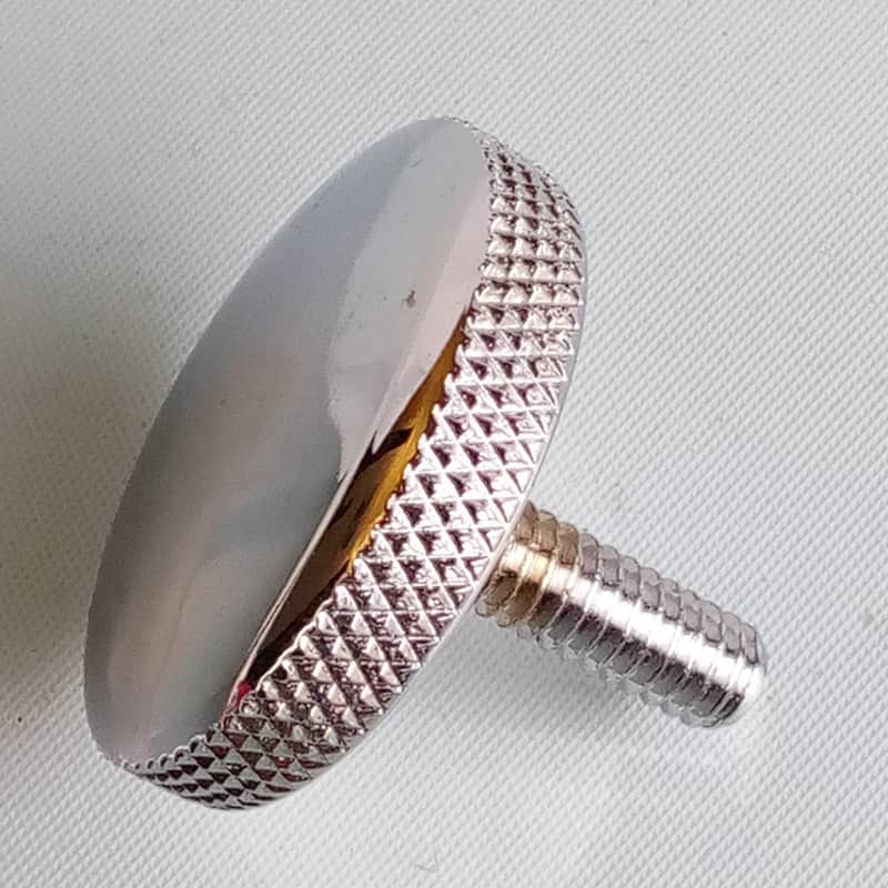 1/4-20tpi Tensioner Knob Dial Vintage 60s Chrome Part Set Screw Tension Rod USA image 1