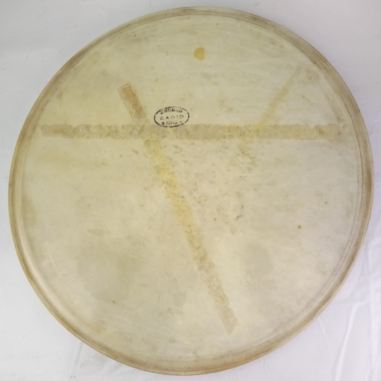 Slingerland Radio King 16" Calf Skin Floor Tom Drum Head Batter/Reso Vintage 50s — main photograph