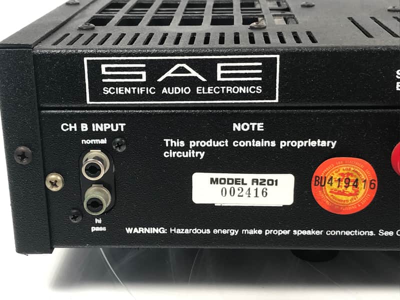 Vintage SAE A201 Dual High Resolution Power Rackmount | Reverb