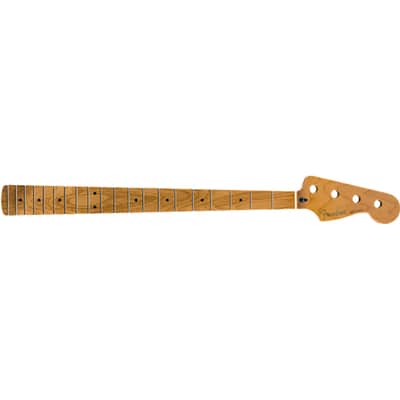 Genuine Fender Roasted Maple Jazz Bass Neck 9.5" Maple C Shape 099-0702-920 image 2