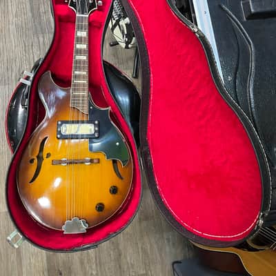 Harmony H-35 “Batwing” Electric Acoustic Mandolin 1972 - Sunburst image 25