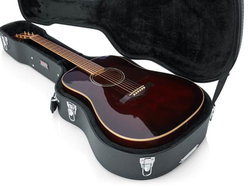 Gator - GW-DREAD - Dreadnaught Guitar Deluxe Wood Case - Black (GW-DREAD) image 1