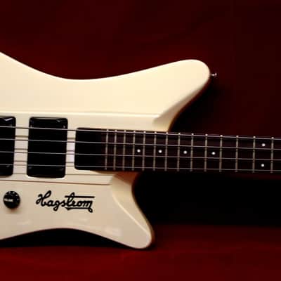 Hagstrom Ultra Swede 1982 White Pearlescent. Prototype.. Only 12 made. VERY RARE. & COLLECTIBLE. image 4