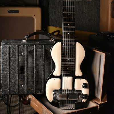 Rickenbacker Electro Model B Lap Steel with white plates with 1930s matching Amp 1930-1940 - Black image 1