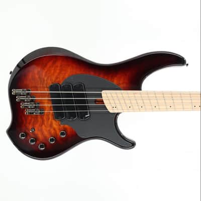 Dingwall Combustion 3X 4-String Multi-Scale Bass - 3-Pickup Quilt Top Vintageburst w/Maple Fretboard image 5