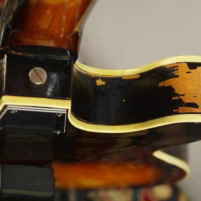 Hopf Galaxie 1960s - Sunburst Semi-Hollow Body Guitar image 16