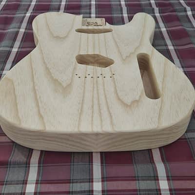 Woodtech Routing - Swamp Ash/Swamp Ash Chambered Telecaster Body - Unfinished image 3