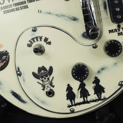 Custom Painted and Upgraded Epiphone Les Paul SL - Aged and Worn With Graphics image 10