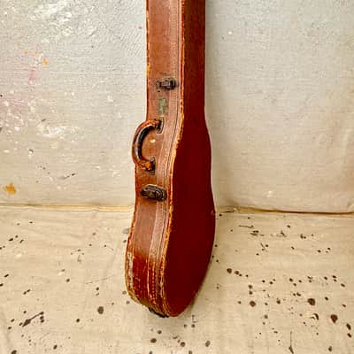 1950's Gibson Les Paul Guitar Case Brown-Pink Lifton 4 Latch Flat Top ~1952-1954 image 23