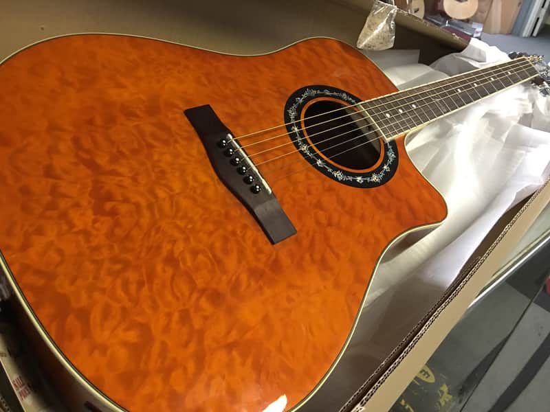 Fender California Series T-Bucket 300CE Acoustic/Electric Guitar Amber Quilt image 1