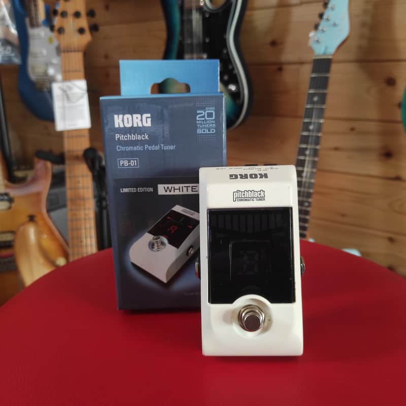 Korg Pitchblack PB-01 Limited Edition White – Guitar/Bass Pedal Tuner image 1