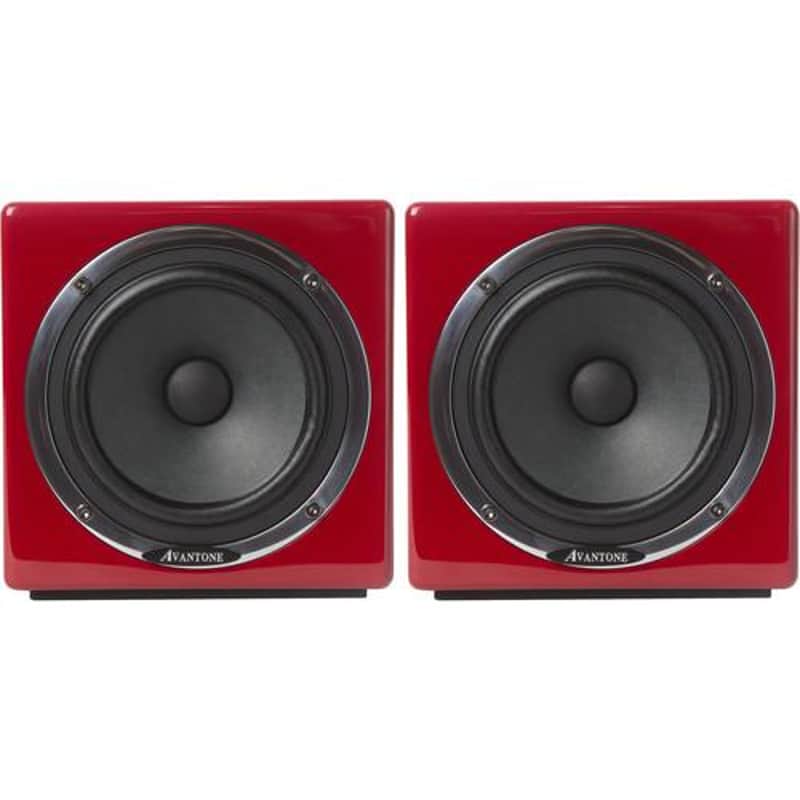 Avantone Pro AV-ARED Mixcube Active Reference Monitors (Red, Pair) - 5.25" image 1