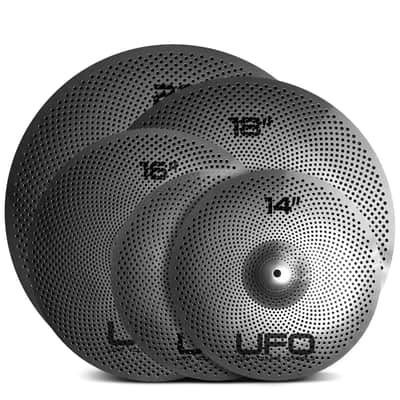 UFO Low Volume Cymbal Set Includes 14/16/18/20" And FREE Cymbal Bag UFOSET2 image 2