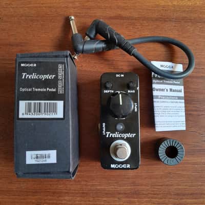 Mooer Trelicopter Tremolo Guitar Effect Pedal 2010s - Black imagen 1
