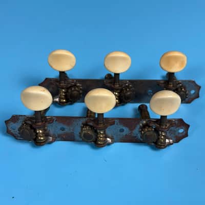 1940s Kluson Vintage 3+3 Open Gear Back Strip Tuners w/ Screws! image 2
