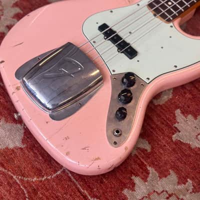 2020 Fender Custom Shop '62 Jazz Bass Journeyman Relic - Shell Pink image 6