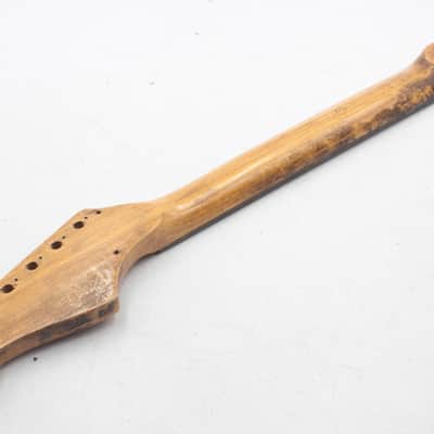 Electric Guitar Neck - Rosewood Fretboard, Strat Style Natural Headstock, 6-in-Line image 5