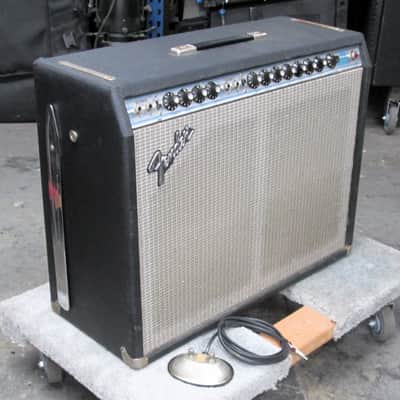 1974 Fender Twin Reverb Silverface Guitar Amp 2x12 Speaker Combo w/ Footswitch image 1