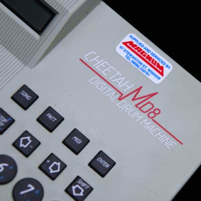 *Serviced* Cheetah MD8 MD-8 Vintage Digital Drum Machine Super Rare British Synth Made in UK Cheetah MD8 Digital Drum Machine, Boxed | Complete with Cassette, PSU & Manual | Early Serial 000165 image 4