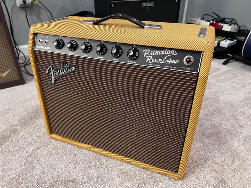 '65 Princeton Reverb Reissue "Lacquered Tweed" FSR 1x12 w/ Vintage 60s Rola Speaker image 1