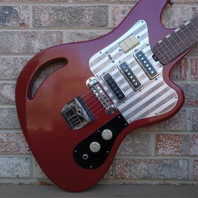 Vintage Circa 1965 Teisco TG-64 Electric Guitar! Japan, Monkey Grip! image 1