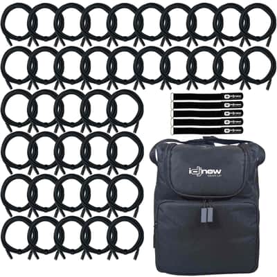 40 Pack 10 Foot ft 3 Pin DMX Male Female 512 Light Lighting Data Transfer Cable image 1
